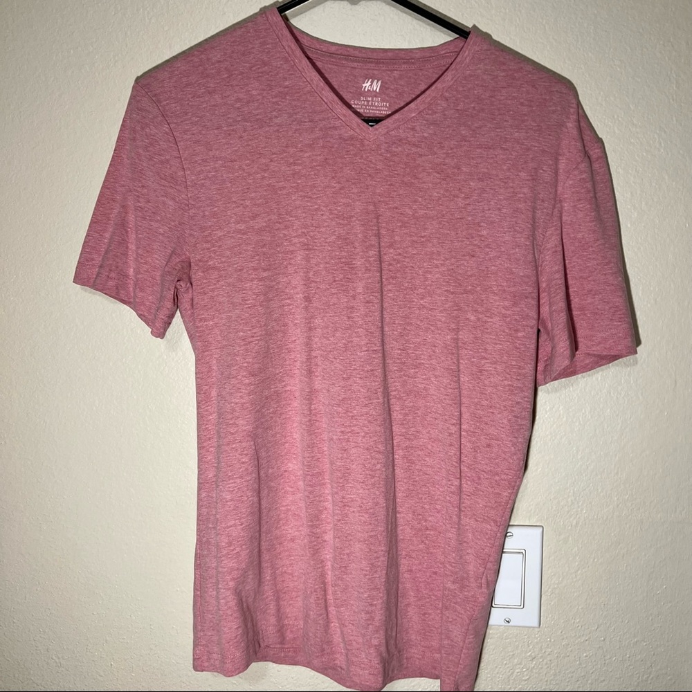 H&M PINK V NECK